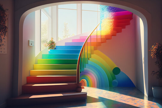 Rainbow Stairs Images – Browse 11,120 Stock Photos, Vectors, and