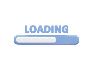 Loading vector icon 3d rendering illustration