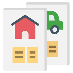 installment flat style icon