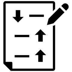 note glyph style icon