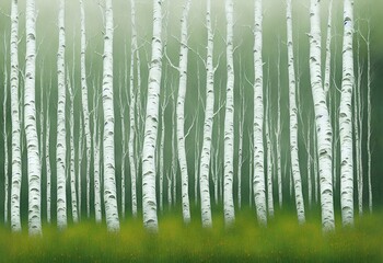 tree trunk landscape, AI generated children's illustration