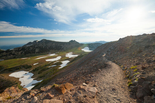 The Burroughs Mountain Trail in Mount Ranier National Park.
