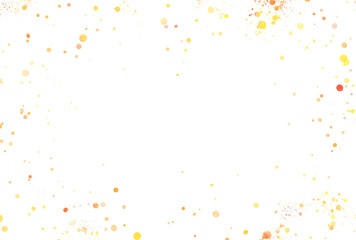 背景素材_水彩スパッタリング_オレンジ