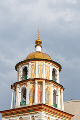 Fototapeta na wymiar Russia, Irkutsk. The Cathedral of the Epiphany of the Lord. Orthodox Church, Catholic Church