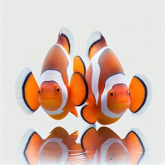 Clown anemonefish (Amphiprion percula).. Generative AI - obrazy, fototapety, plakaty