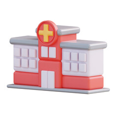 3d illustration of hospital
