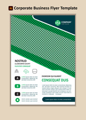 Obraz premium Corporate Business Flyer Template, A4 Size with Bleed Vector design