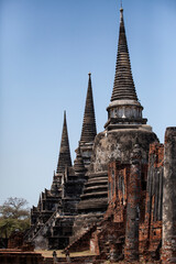 wat Mongkol bhorpit one of most important old historical site in Ayutthaya heritage site of unesco