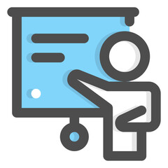 Fototapeta premium presentation icon