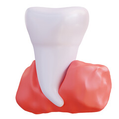 3d illustration of teeth and gums