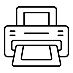 Printer Line Icon