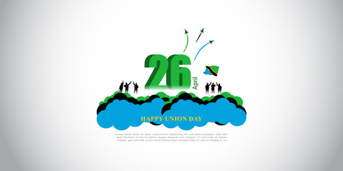 Vector illustration for happy union day Tanzania - Powered by Adobe