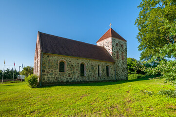 Church of St. Krzysztof in Steklno, West Pomeranian Voivodeship, Poland