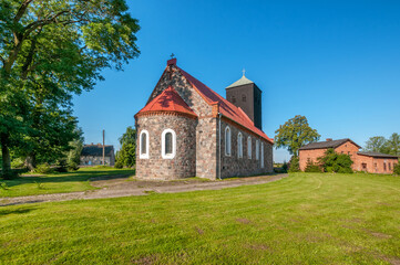 Fototapeta premium Church of Our Lady Queen of the Holy Rosary in Piaseczno, West Pomeranian Voivodeship, Poland