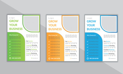 Modern corporate flyer design.