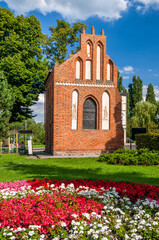 A Gothic chapel from the 15th century. Police, West Pomeranian Voivodeship, Poland.