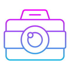 Camera Line Gradient Icon