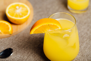 Alcoholic orange and vodka Screwdriver cocktail