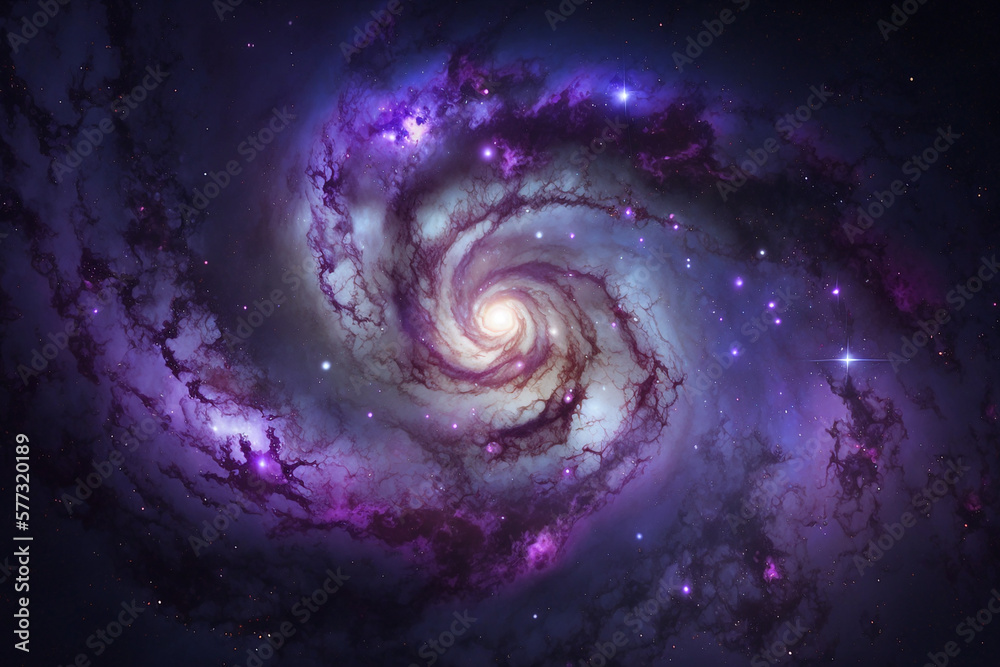 Canvas Prints starry sky galaxy. generative ai