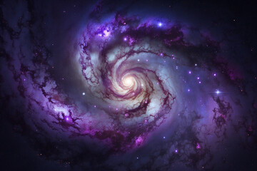 starry sky galaxy. Generative AI	