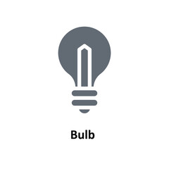 Bulb  Vector  Solid Icons. Simple stock illustration stock