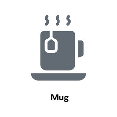 Mug Vector  Solid Icons. Simple stock illustration stock