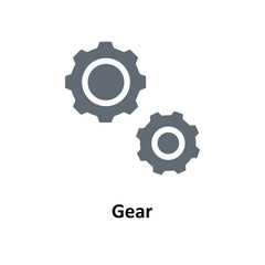 Gear Vector  Solid Icons. Simple stock illustration stock