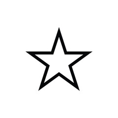 White star outline style- Vector icon star Icon Vector / star icon / star- Vector icon.