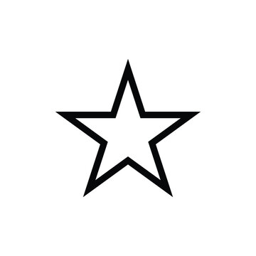 White star outline style- Vector icon star Icon Vector / star icon / star- Vector icon.
