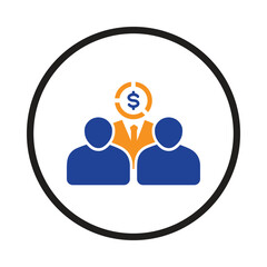 Business target client icon