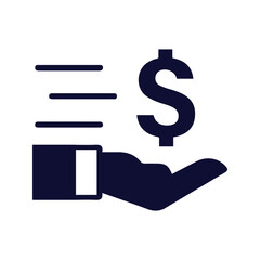 money on hand icon