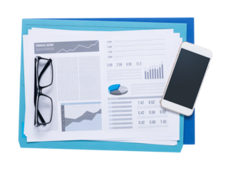 Smart phone and financial reports