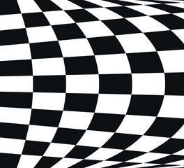 background design with distorted gray and white checkerboard