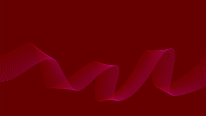 Abstract Background red wave lines Flowing waves design Abstract digital equalizer sound wave Flow. Red Line Vector illustration for tech futuristic innovation concept background Graphic design