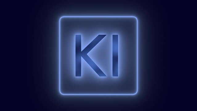 K&uuml;nstliche Intelligenz in Bewegung: Eine dynamische Darstellung animierter KI-Buchstaben