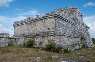 Large Mayan Temple at Tulum - 577328783
