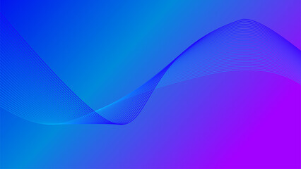 blue purple tech wavy lines gradient background 