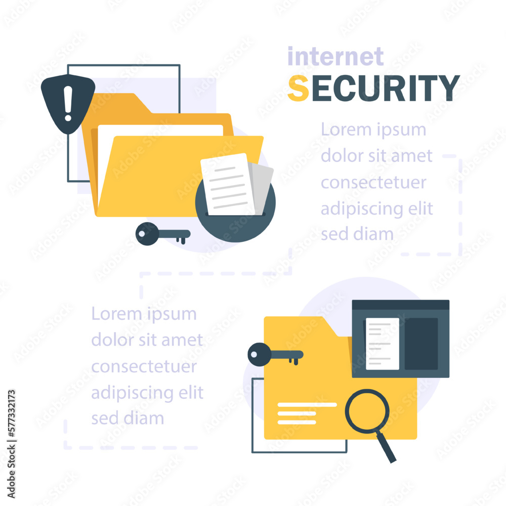 Wall mural concept is data security access,internet security,data protection