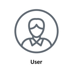User Vector  Outline Icons. Simple stock illustration stock