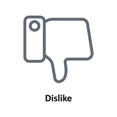 Dislike Vector  Outline Icons. Simple stock illustration stock