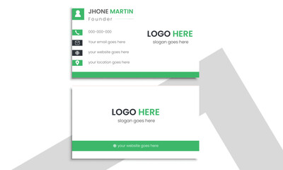 Business card template with abstract geometric elements. Modern corporate concept card design vector set