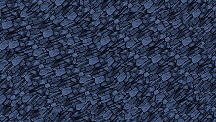 stone random pattern blue background
