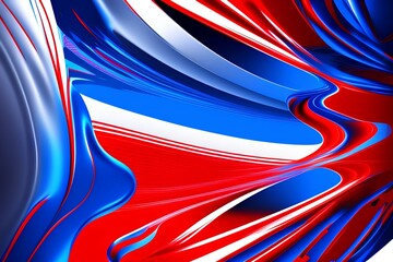 abstract background blue red white - generative ai