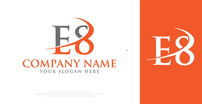 letter E8 logo