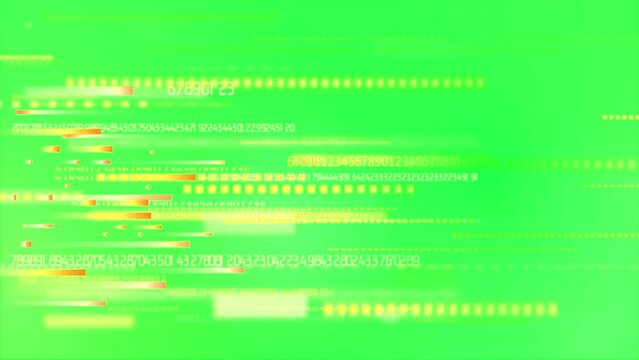 Binary Code with Streaming Data Animation. Abstract Technology Background. 4K