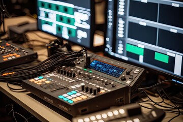 Live streaming of event. Photo generative AI