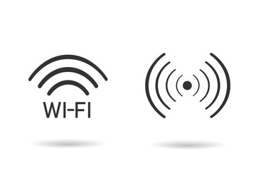 Wifi signal icon. Internet web set vector ilustration.