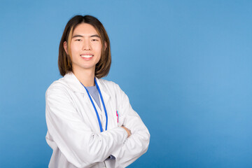 Portrait of a Young Male Doctor in Studio