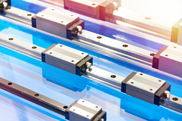 Linear steel rails for industrial machines