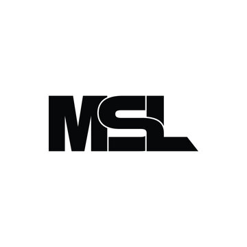 MSL letter monogram logo design vector